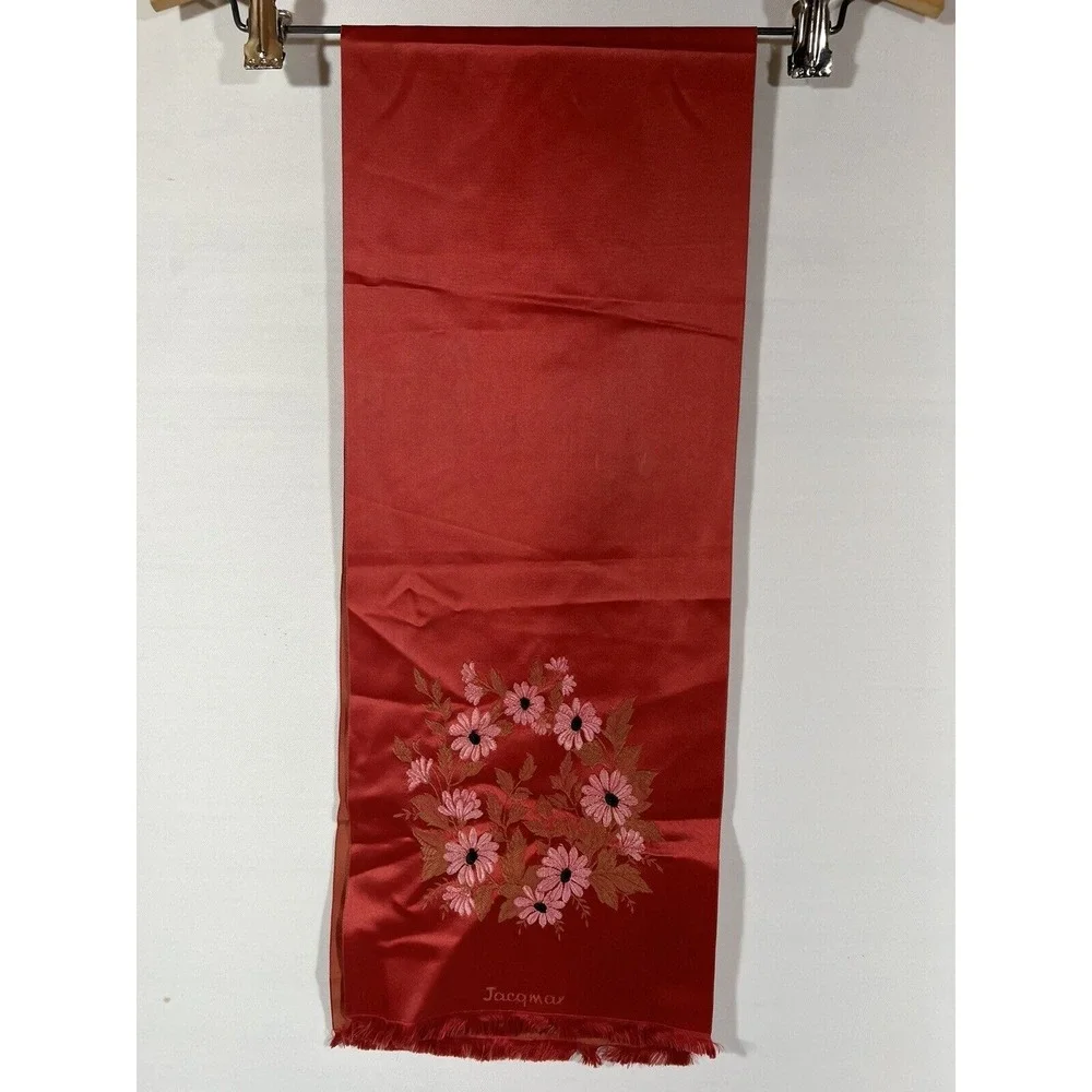 Vintage Tapestry Table‎ Runner Jacqmar Embroidered Decor Cottagecore